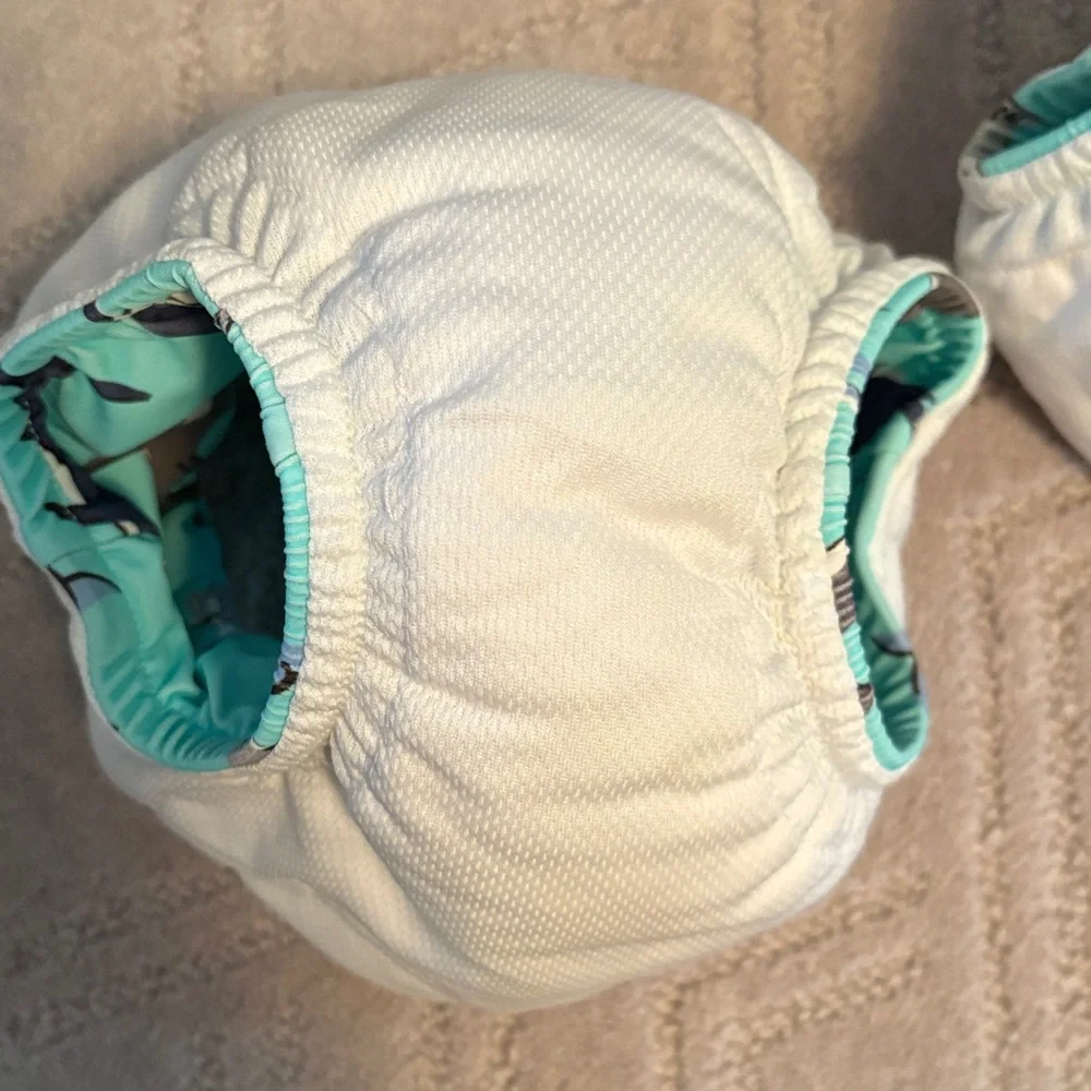 Shark Print Baby Swim Diaper Set